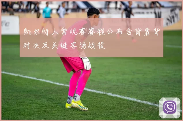 凯尔特人常规赛赛程公布含背靠背对决及关键客场战役
