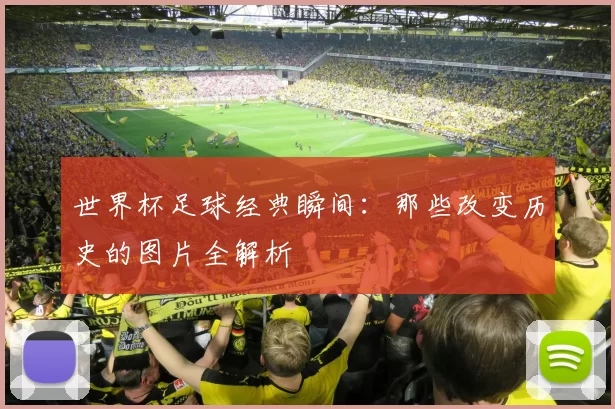 世界杯足球经典瞬间：那些改变历史的图片全解析