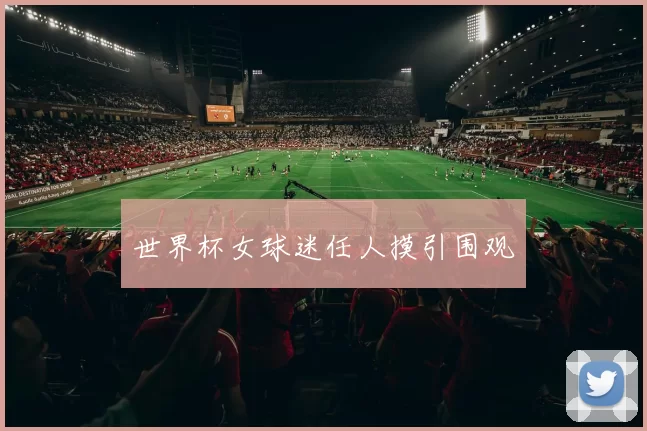 世界杯女球迷任人摸引围观